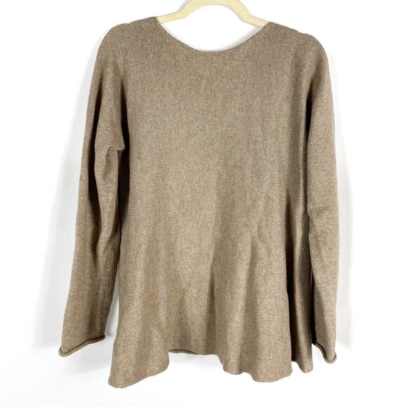 Lauren Manoogian Flare Sweater Tan Pullover Alpaca Yak Long Sleeve‎ Sz 1 / XS-S - Picture 8 of 8